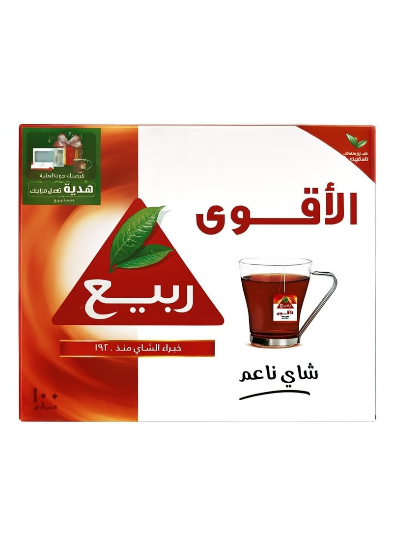 ربيع شاي ربيع الأصلي - شاي أسود ناعم - 100 كيس - Image 1